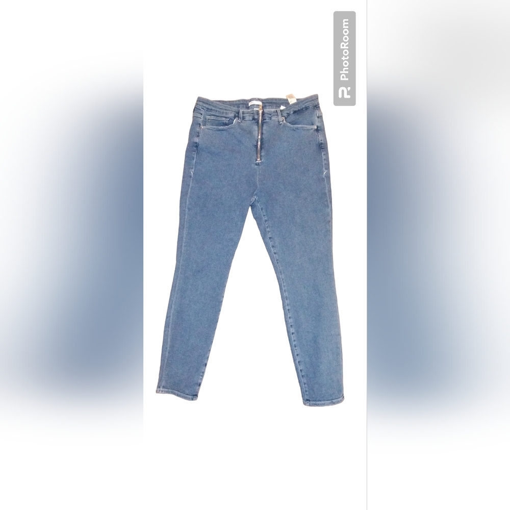 Good American Good Waist Sz18 Jeans organic cotton